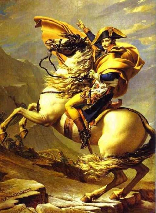 Jacques-Louis David Bonaparte Crossing St. Bernard Pass